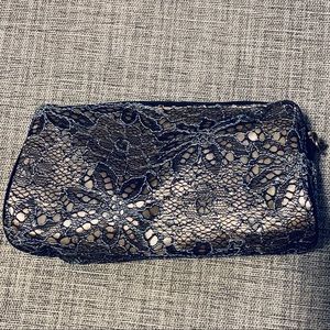 Charlotte Ronson lace cosmetic bag